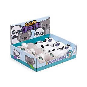 Queasy Squeezies Adoramals Panda, Koala Plush Squeezy Toy