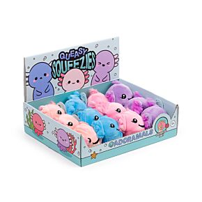Queasy Squeezies Axolotl (Salamander) Plush Squeezy Toy