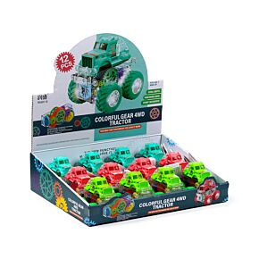 Stunt Tractor with Gears Friction Push/Pull Action Toy