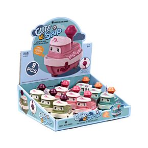 Cute Ship Friction Push/Pull Action Toy