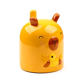 Capybara Upside Down Ceramic Shaped Mug