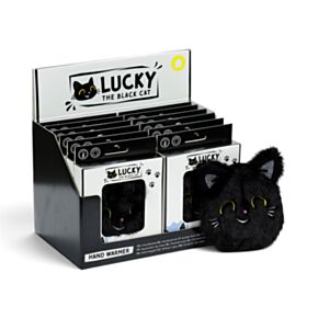 Lucky the Black Cat Plush Hand Warmer
