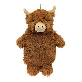 Highland Coo Cow 650ml Hot Water Bottle with Plush Cover