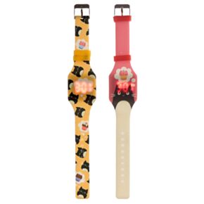 Feline Fine Black Cat Silicone Digital Watch