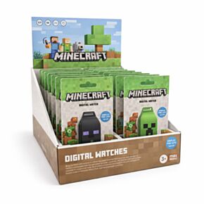 Minecraft Faces Silicone Digital Watch (Display of 12)