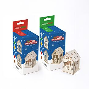 Festive Friends Paint Your Own DIY Christmas Houses Tree Decoration Festive Friends Paint Your Own DIY Christmas Houses Tree Decoration