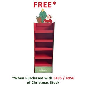 Jingle Bunch Christmas 4-Shelf FSDU Display Unit
