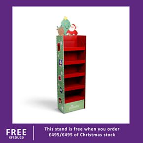 Jingle Bunch Christmas 4-Shelf FSDU Display Unit