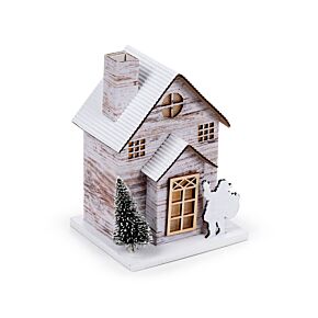 Silver Birch Christmas House LED Decoration Silver Birch Christmas House LED Decoration