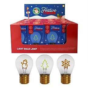 Festive Friends LED Christmas Bulb Shaped Lamp Festive Friends LED Christmas Bulb Shaped Lamp