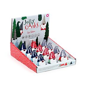 Christmas Jolly Gonk Lip Balm in a Shaped Holder