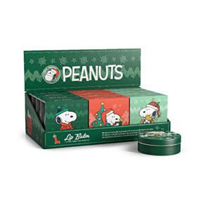 Peanuts Christmas Snoopy & Woodstock Lip Balm in a Tin