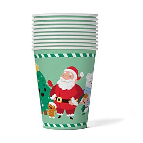 Jingle Bunch Christmas Set of 10 Paper Cups (9oz)