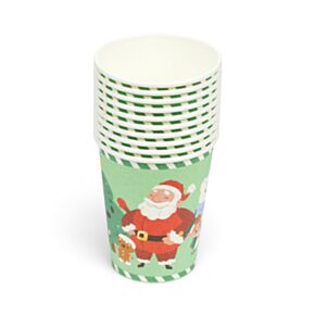 Jingle Bunch Christmas Set of 10 Paper Cups (9oz)