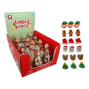 Jingle Bunch Christmas Erasers in a Christmas Tree Shaped Pot Jingle Bunch Christmas Erasers in a Christmas Tree Shaped Pot