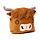 Blankeazzz Highland Coo 2-in-1 Plush Toy & Travel Blanket