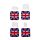 London Souvenir Shaped Magnetic Bookmark Set