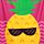 Good Vibes Only Pineapple Microfibre Beach Towel