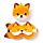 Relaxeazzz Adoramals Finnick the Fox Plush Travel Pillow & Eye Mask