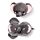 Relaxeazzz Adoramals Janu the Elephant Plush Travel Pillow & Eye Mask