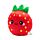Squidglys Elidi the Strawberry Foodiemals Plush Toy