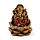 Gold Ganesh & Lakshmi Lotus Set of 2