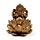Gold Ganesh & Lakshmi Lotus Set of 2