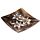 Mango Wood Square Carved Flowers Ashcatcher Incense Sticks Burner