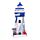 3D Printed Souvenir Seaside Magnet Blue Nautical Lighthouse