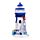 3D Printed Souvenir Seaside Magnet Blue Nautical Lighthouse