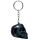 Skulls and Roses Dark Metallic and Gold Skull Keyring