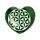 Carved Soapstone Chakra Heart Flower of Life Ashcatcher Incense Stick Burner