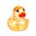 Maltose Squeezy Glitter Duck Stress Toy
