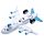 Jumbo Jet Aeroplane Friction Light Up & Sound Push/Pull Action Toy