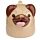 Mopps Pug Upside Down Ceramic Shaped Mug