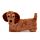Sausage Dog Microwavable Plush Lavender Heat Pack