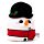 Squidglys Christmas Festive Friends Cole the Snowman Plush Toy