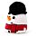 Squidglys Christmas Festive Friends Cole the Snowman Plush Toy