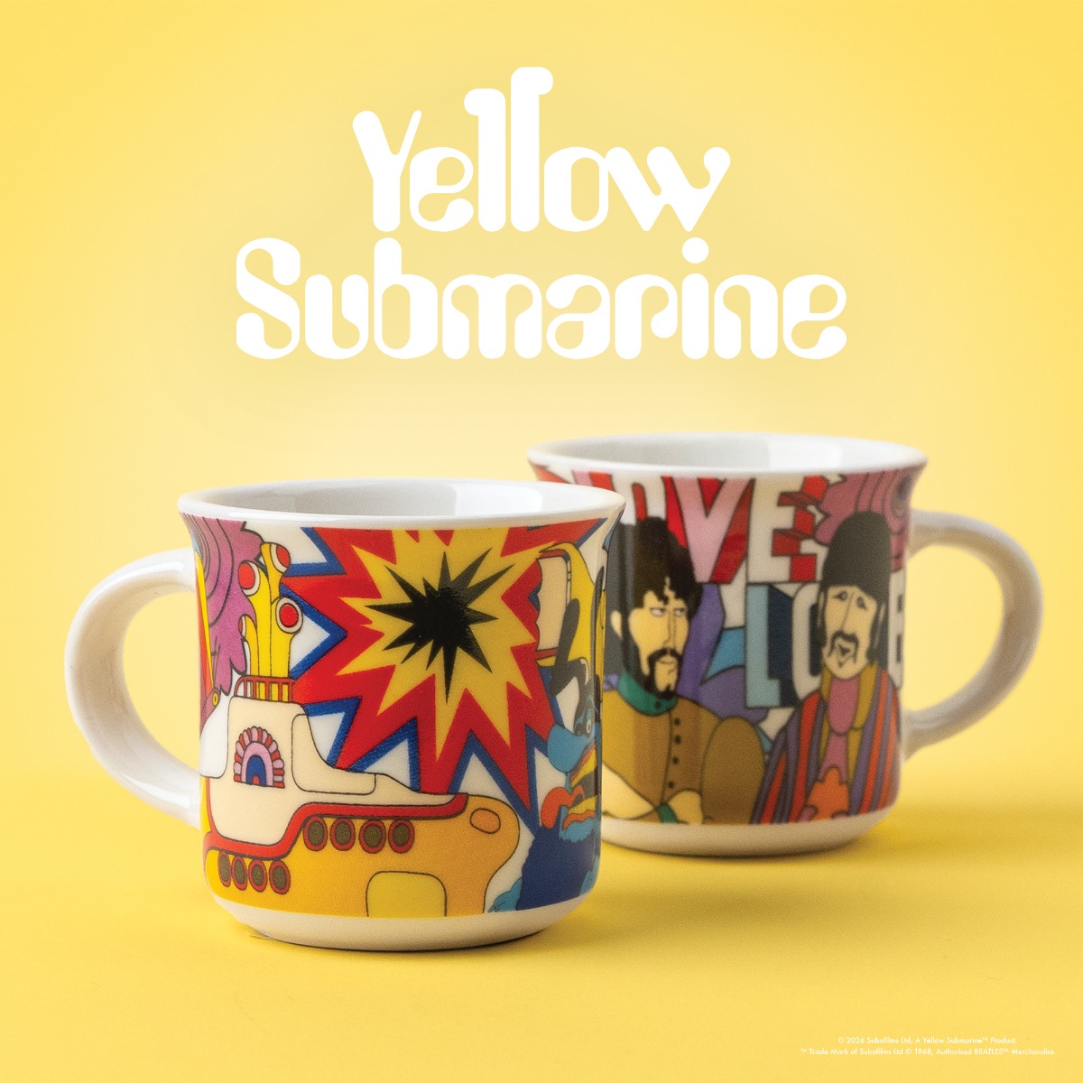 Wholesale The Beatles & Yellow Submarine gifts and accessories UK